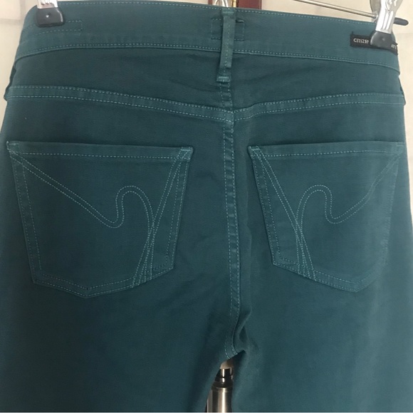 CITIZEN OF HUMANITY Avedon low rise skinny leg pants, green, size 27 - Picture 7 of 14